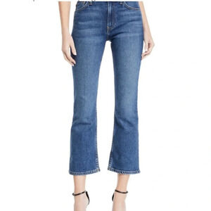 Re/Done Originals High Rise Kick Flare Stretch Size 28